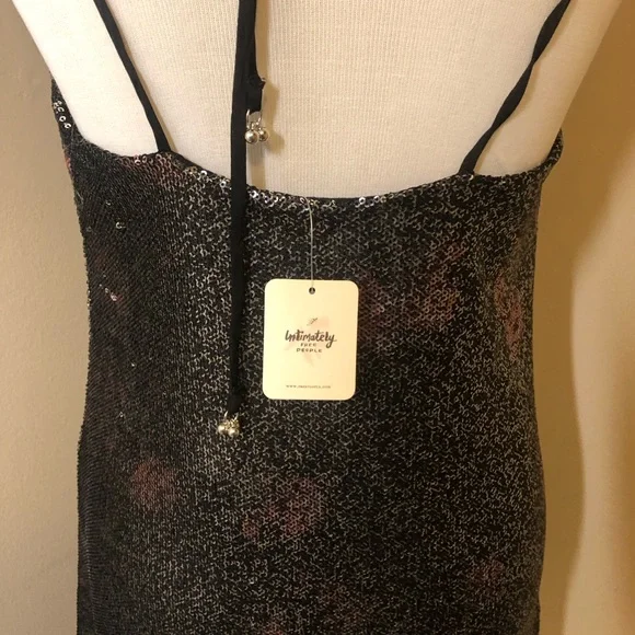 NWT Free People Sequined Mini Dress,Size-Small - Picture 5 of 9